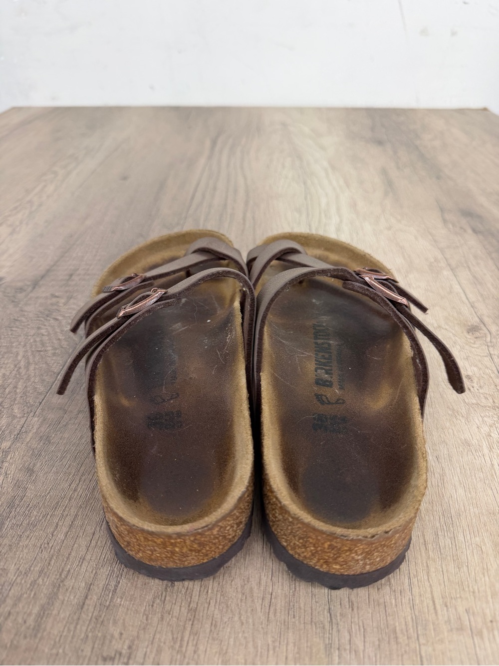 Birkenstock Brown Suede Two-Strap Sandals - Picture 4 of 8